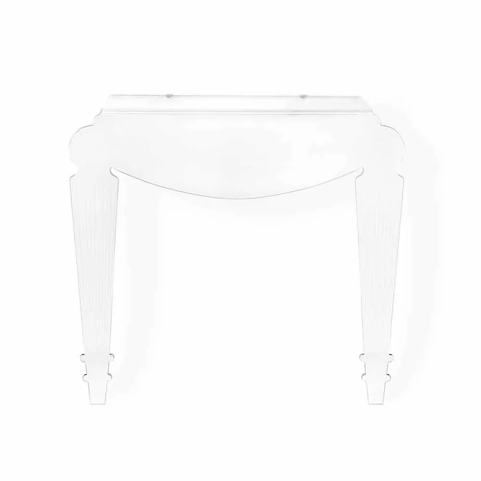 Consolle di design in plexiglass trasparente prodotta in Italia,Africo Viadurini