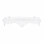 Consolle fissa a muro colore bianco di design Bianca, made in Italy Viadurini