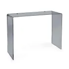 Consolle Fissa in Plexiglass Bianca o Fumè Made in Italy - Genio Viadurini