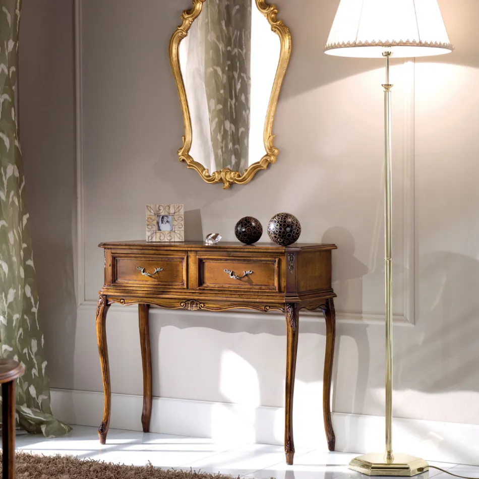 Consolle Ingresso Classica in Legno con Cassetti Made in Italy - Richard Viadurini