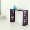 Consolle fissa di design Konsolle 120x40x90 Mabele, con ripiano in vetro