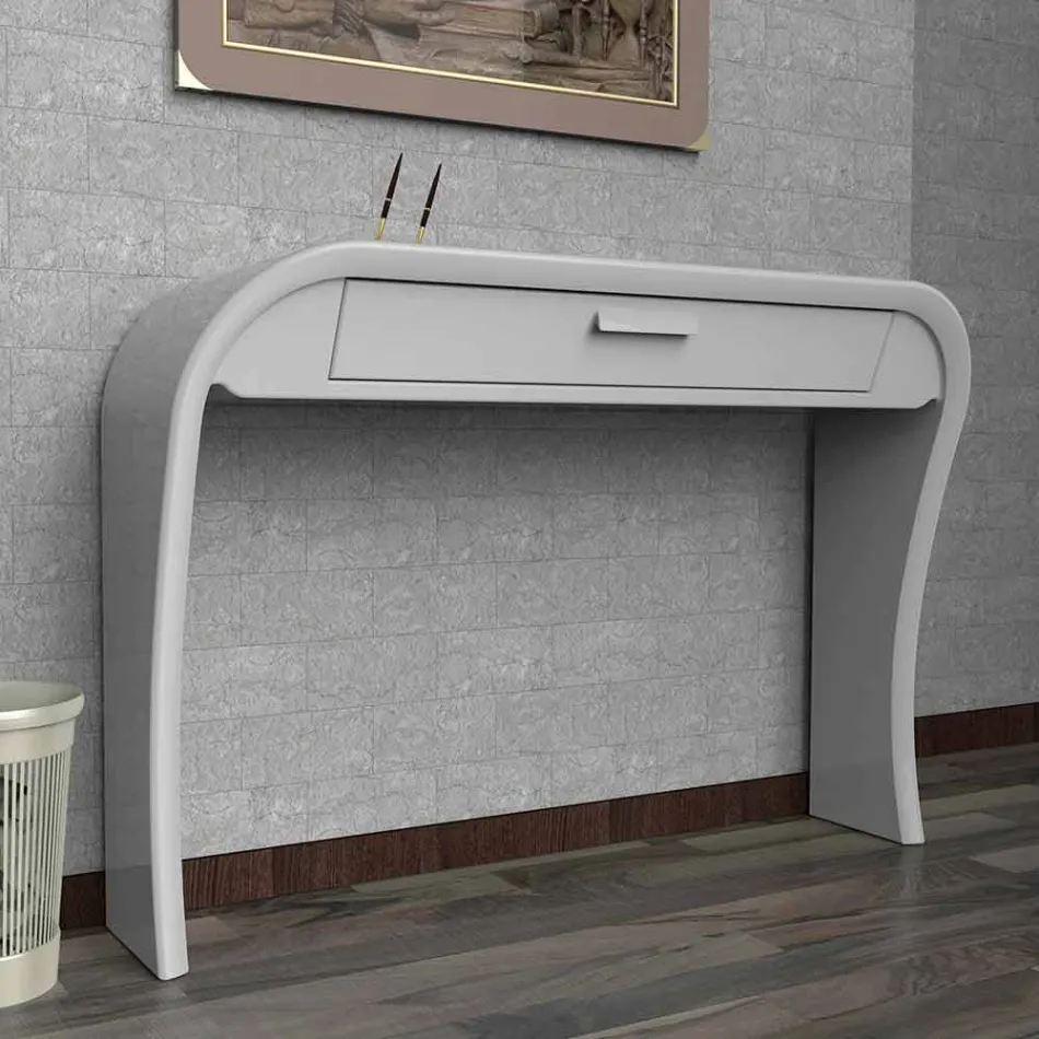 Consolle moderna con cassetto realizzata in Italia, Gambara Viadurini