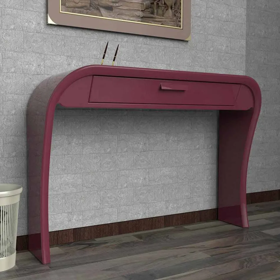 Consolle moderna con cassetto realizzata in Italia, Gambara Viadurini