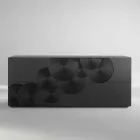 Credenza a 10 ante Ardesia, design moderno, bianca, nera oppure oro Viadurini