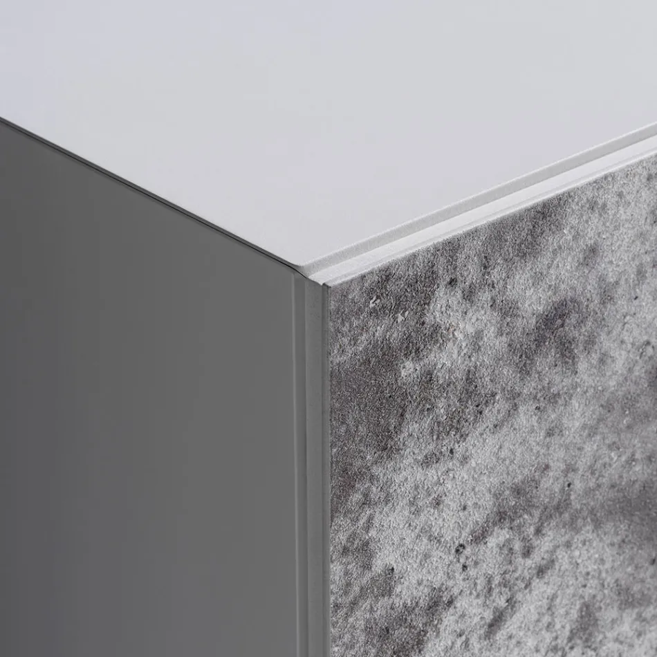 Credenza a 3 Ante e 3 Ripiani Interni IN Legno e MDF - Pesci Viadurini
