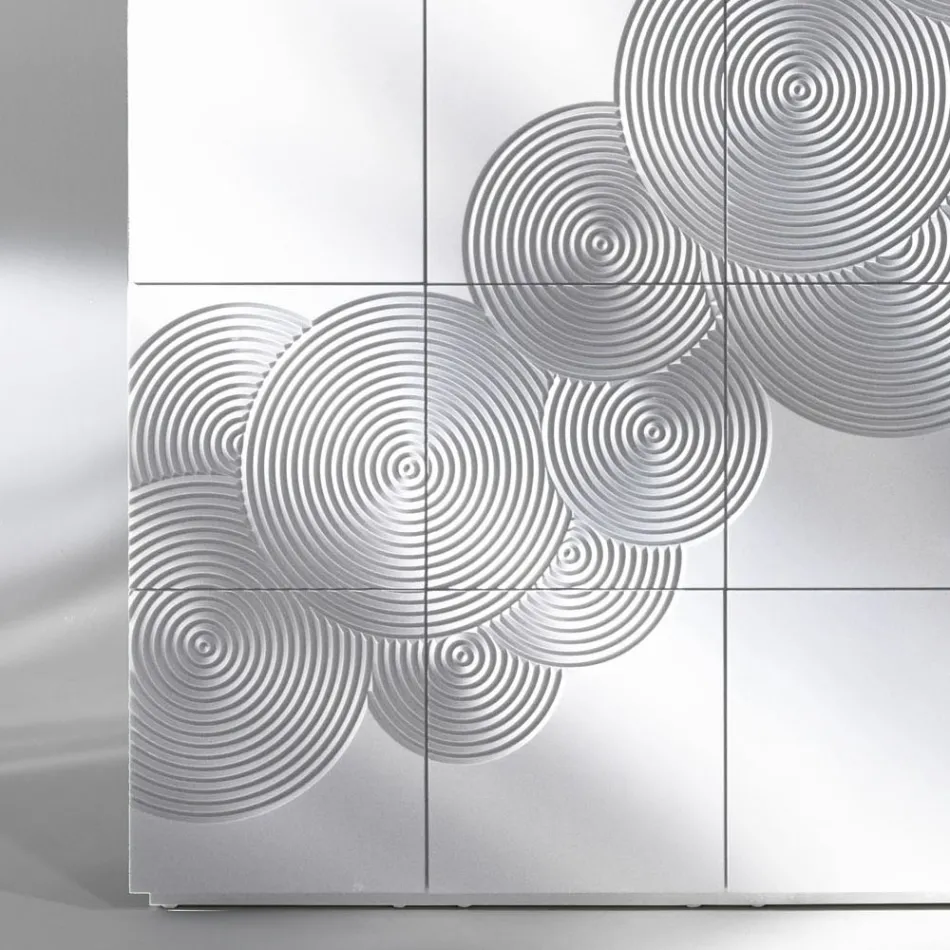Credenza a 8 ante design moderno Ardesia, bianca, nera oppure oro Viadurini