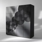 Credenza a 8 ante design moderno Ardesia, bianca, nera oppure oro Viadurini