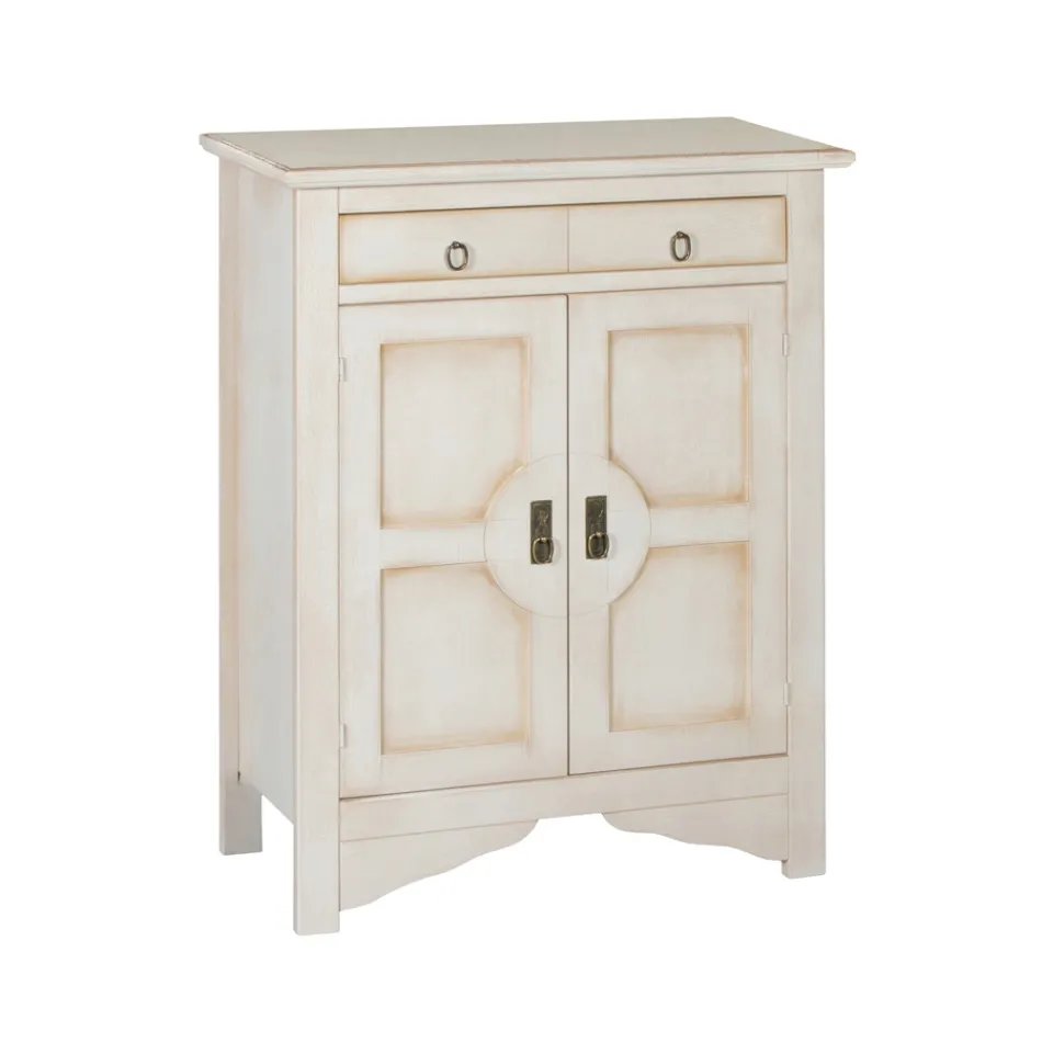 Credenza con 2 Ante e 2 Cassetti in Diverse Finiture Made in Italy - Hanuman Viadurini