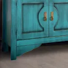 Credenza con 3 Ante e 3 Cassetti in Diverse Finiture Made in Italy - Ganesha Viadurini