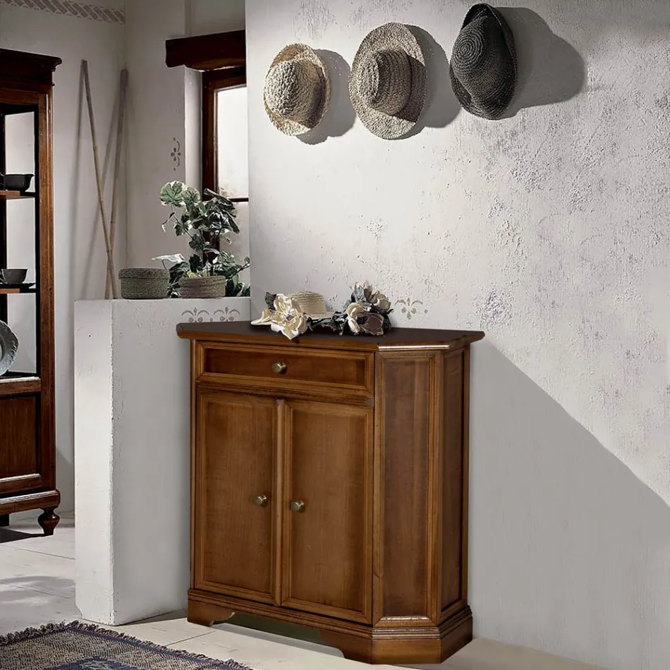 Credenza con Cassetto, 2 Ante e Ripiano Interno Made in Italy - Semia Viadurini