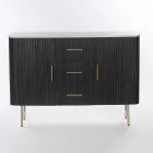 Credenza con Piano in Marmo e Struttura in Legno di Mango - Pescatore Viadurini