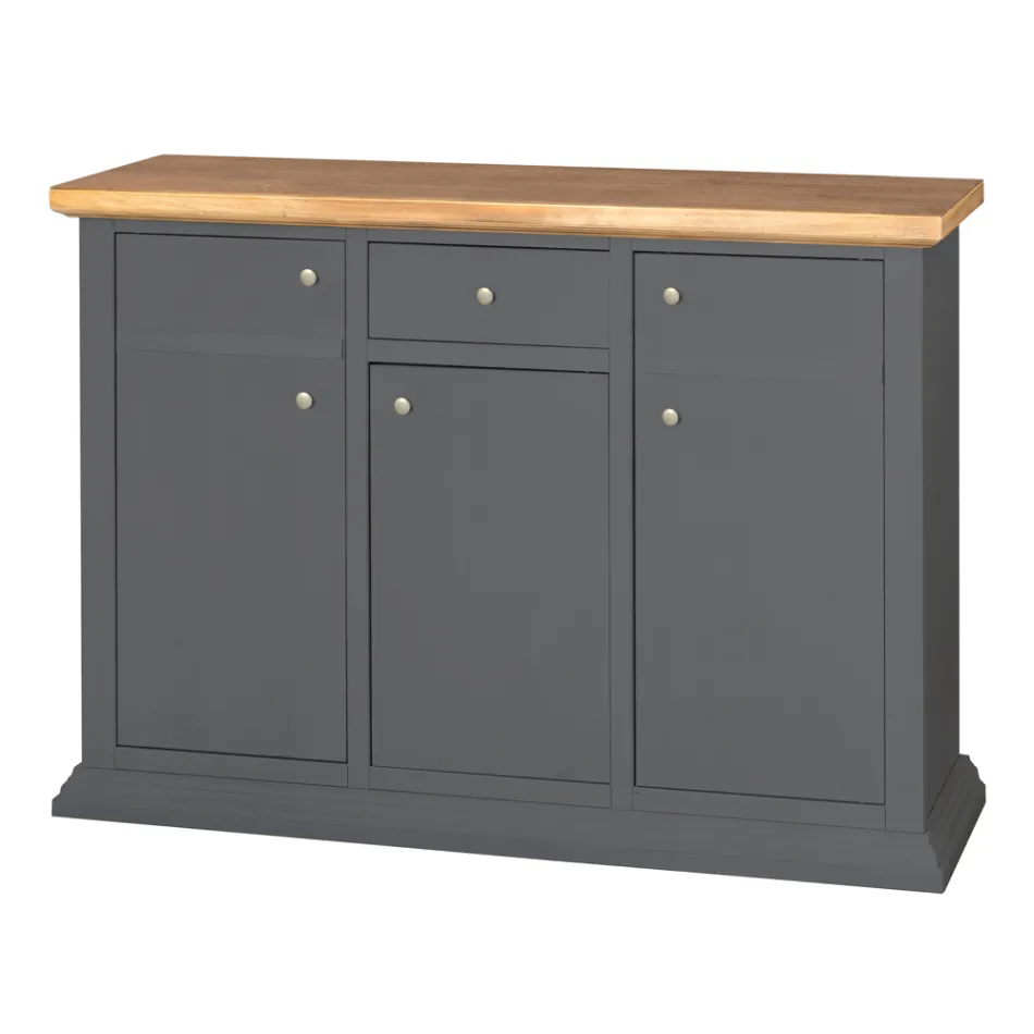 Credenza con Struttura in Particelle di Legno Impiallacciato Made in Italy - Odino Viadurini