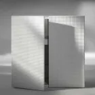 Credenza di design a 2 ante bianca, nera oppure oro modello Flora Viadurini