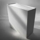Credenza di design a 2 ante bianca, nera oppure oro modello Flora Viadurini