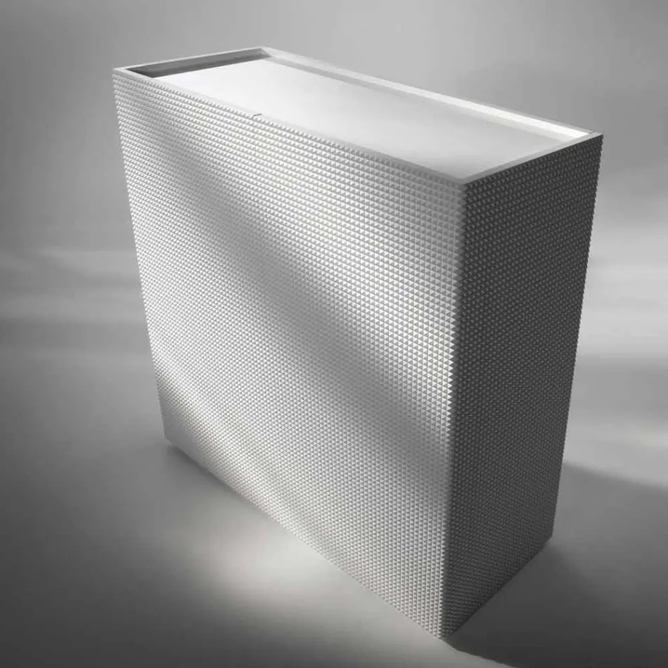Credenza di design a 2 ante bianca, nera oppure oro modello Flora Viadurini