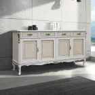 Credenza di Lusso in Legno con Ante e Cassetti Made in Italy - Cheverny Viadurini