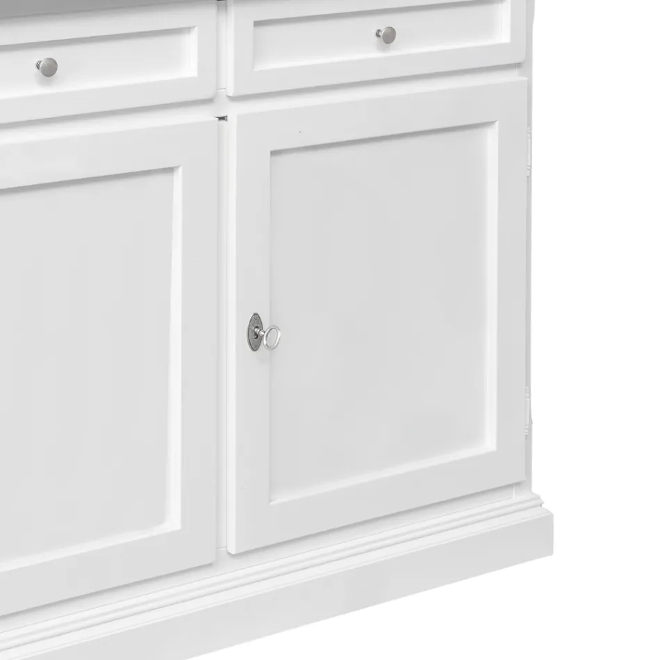 Credenza in Legno con 2 Cassetti e 2 Ante Made in Italy - Uller Viadurini