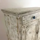 Credenza in Legno di Abete Massello con Ripiani Interni Made in Italy - Pierrot Viadurini