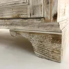 Credenza in Legno di Abete Massello con Ripiani Interni Made in Italy - Pierrot Viadurini