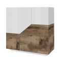 Credenza in Legno Nobilitato 3 Vani e 2 Mensole Made in Italy - Alyssa