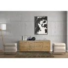 Credenza Living a 4 Ante in Legno Massello Made in Italy – Khal Viadurini
