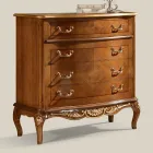 Credenza Salotto Classica Legno Bianco o Noce Made in Italy - Chantilly Viadurini