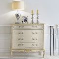 Credenza Salotto Classica Legno Bianco o Noce Made in Italy - Chantilly