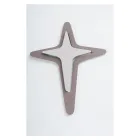 Crocefisso in Color Cacao e Ghiaia Realizzata con Incisione a Laser Made in Italy - Diana Viadurini