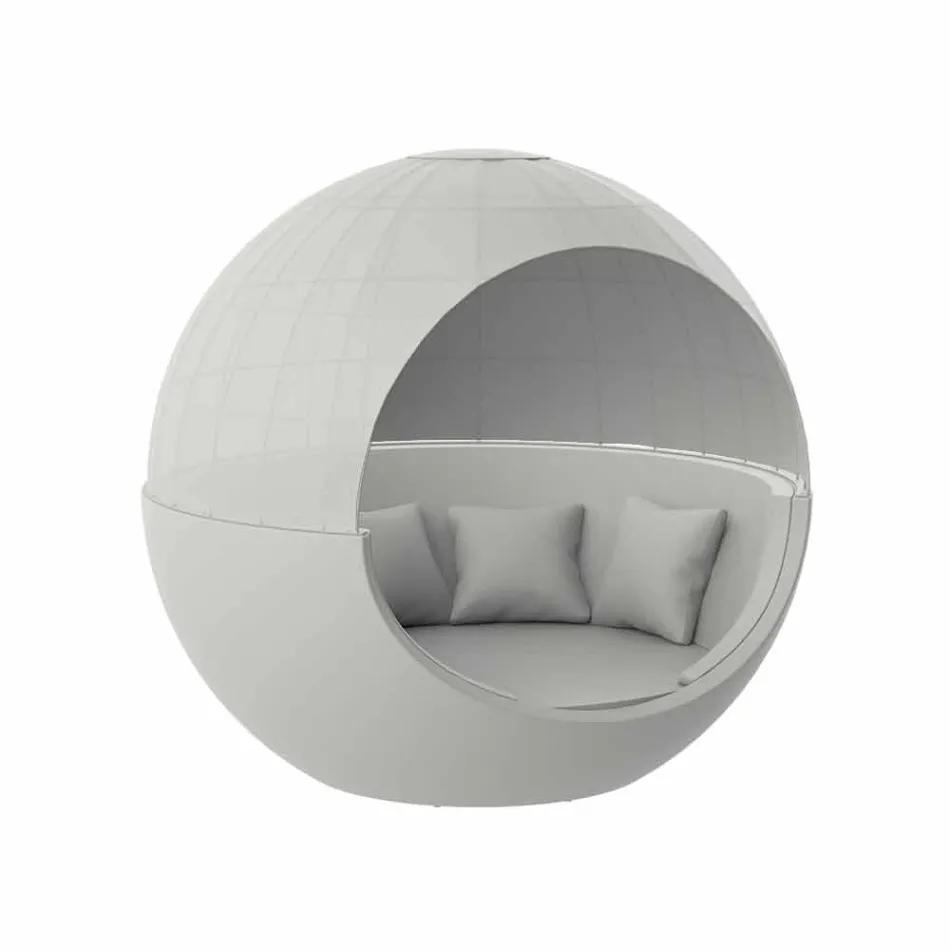 Daybed da Giardino Design Rotondo di Lusso con Parasole - Ulm Moon by Vondom Viadurini
