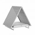Daybed da Giardino di Lusso in Alluminio e Tessuto - Frame Vineyard by Vondom