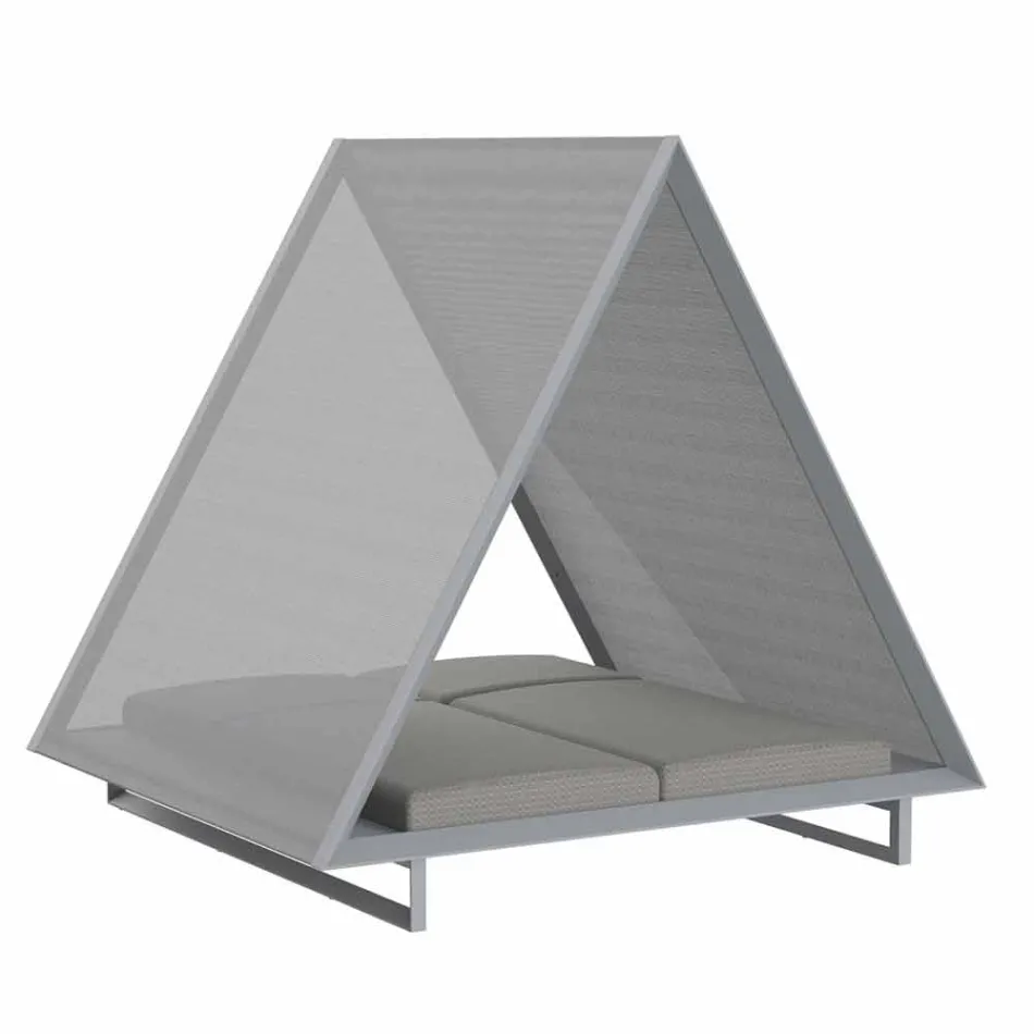 Daybed Esterno in Alluminio e Tessuto Design di Lusso - Frame Vineyard by Vondom Viadurini