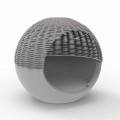 Daybed Giardino di Lusso Design Tondo con Corda Intrecciata - Ulm Moon by Vondom