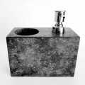 Dispenser per Sapone Liquido con Bicchiere in Marmo Made in Italy - Clik