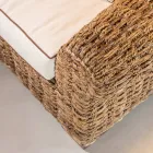 Divano 2 o 3 Posti Outdoor in Abaca con Cuscini – Lagertha Viadurini