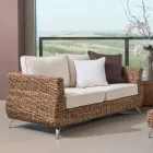 Divano 2 o 3 Posti Outdoor in Banano con Cuscini – Legolas Viadurini
