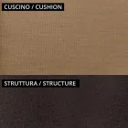Divano 2 Posti da Giardino in Metallo e Cuscino Made in Italy - Fontana Viadurini