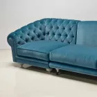 Divano ad angolo design classico di lusso, made in Italy, Narciso Viadurini
