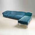 Divano ad angolo design classico di lusso, made in Italy, Narciso