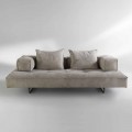 Divano componibile design moderno Cardo, rivestimento in pelle