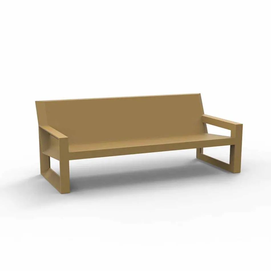 Divano da esterno Frame by Vondom, in resina di polietilene, di design Viadurini