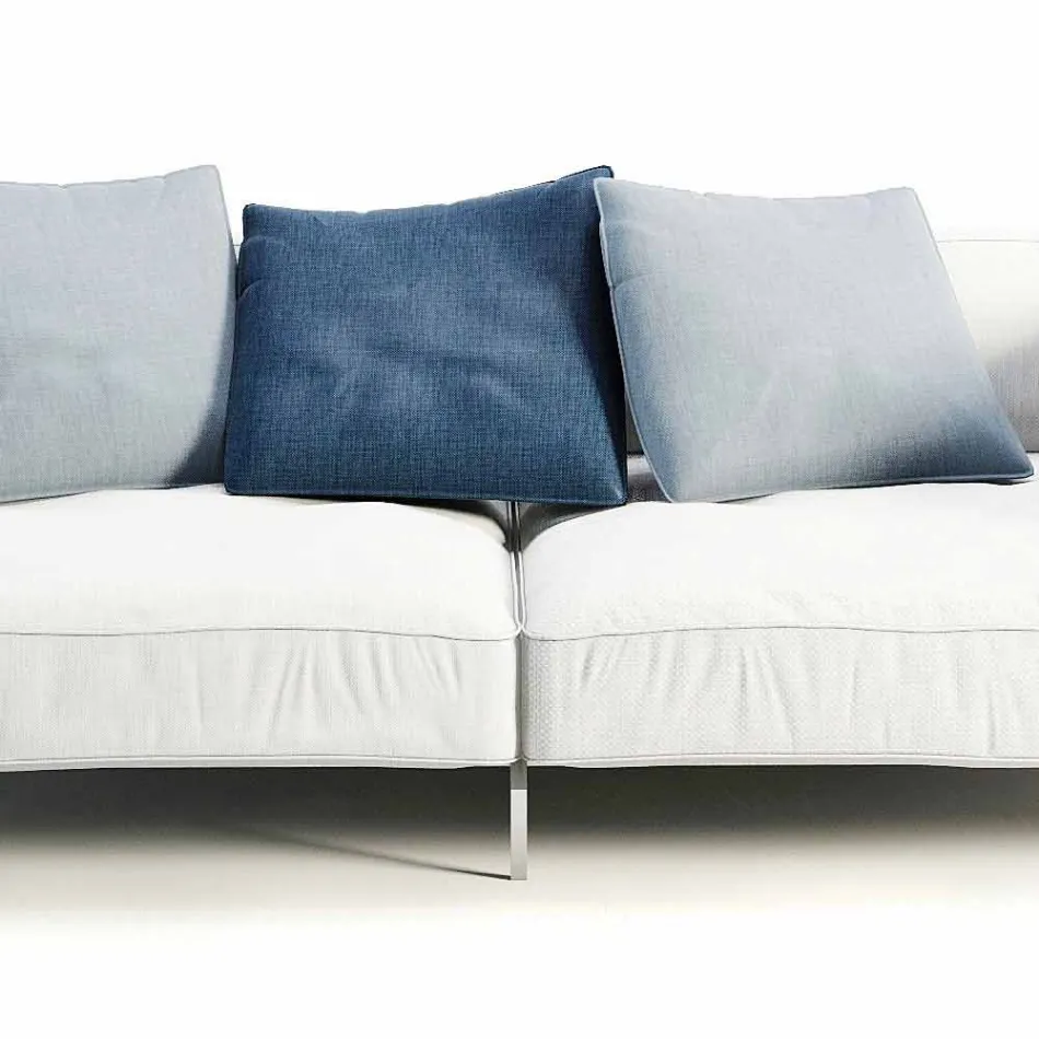 Divano da Esterno Imbottito in Tessuto Design Moderno Made in Italy - Arkansas Viadurini