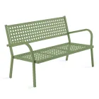 Divano da Giardino 2 Posti con Struttura in Acciaio Made in Italy - Nilda Viadurini