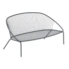 Divano da Giardino Impilabile in Acciaio Zincato Made in Italy – Sansa Viadurini