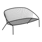 Divano da Giardino Impilabile in Acciaio Zincato Made in Italy – Sansa Viadurini
