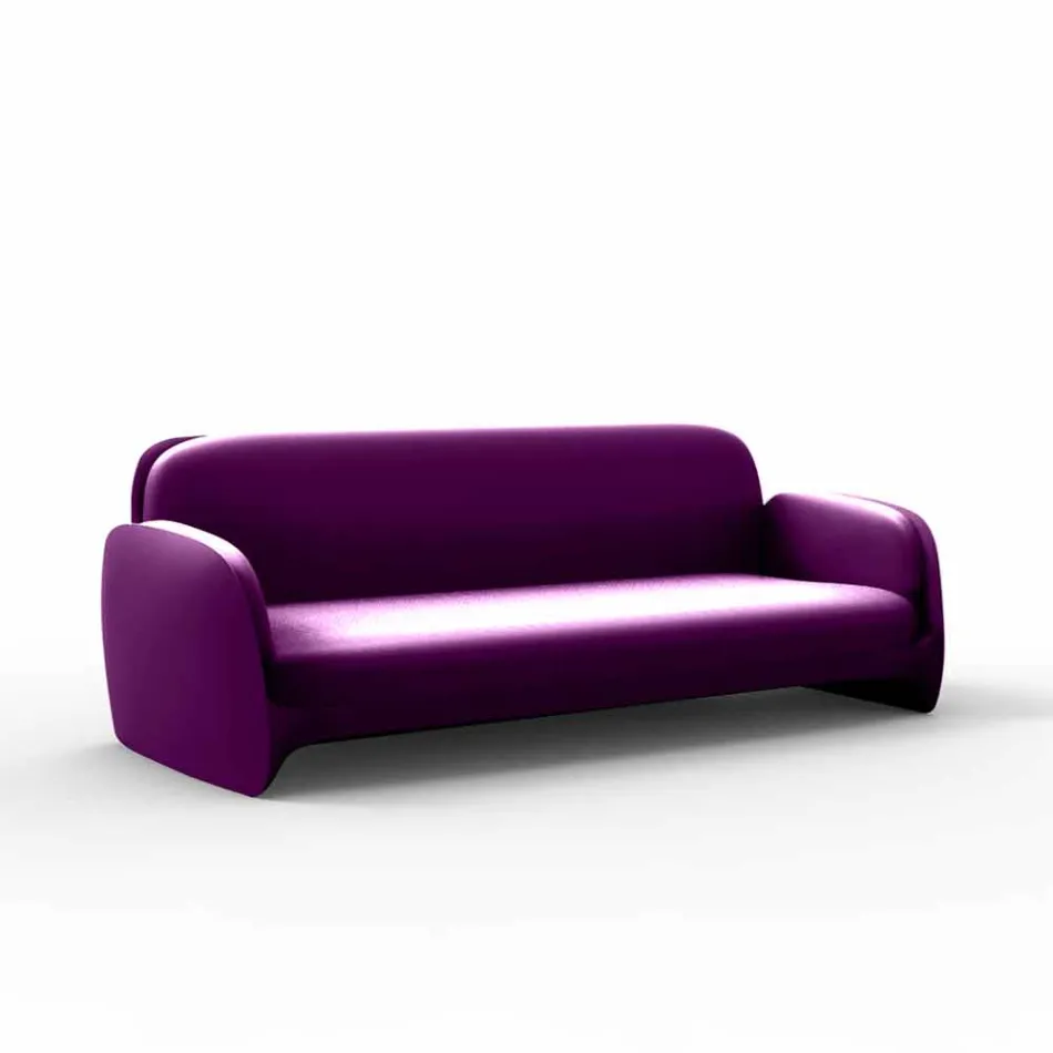 Divano da giardino in polietilene design moderno Pezzettina by Vondom Viadurini