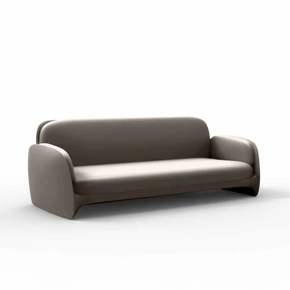 Divano da giardino in polietilene design moderno Pezzettina by Vondom Viadurini