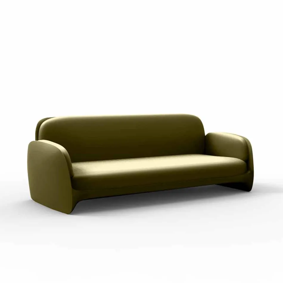 Divano da giardino in polietilene design moderno Pezzettina by Vondom Viadurini