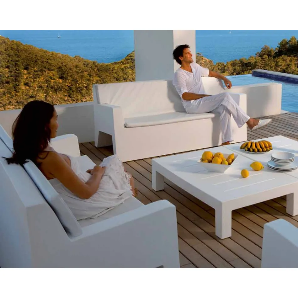 Divano da giardino Jut by Vondom, in resina di polietilene, di design Viadurini