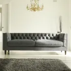 Divano da Salotto con Struttura e Piedini in Legno Made in Italy - Comico Viadurini