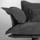 Divano design moderno in pelle Shita, 170, 220 oppure 250 cm Viadurini